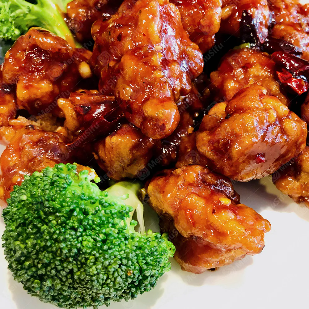 Crispy General Tso's chicken at Golden Buddha, a Chinese Restaurant in San Jose